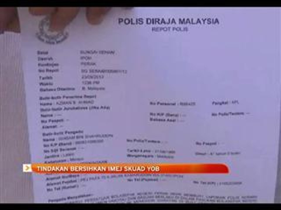 Tindakan bersihkan imej skuad Yob