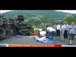 11 kenderaan terbabit dalam nahas jalan raya