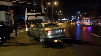 MALTEPE D-100 KARAYOLU'NDA YOLA ATLAYAN KİŞİ KAZAYA NEDEN OLDU