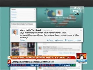 Dasar baru perkasa ekonomi Melayu & Bumiputera