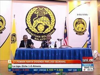 17 pemain didenda RM5,000 seorang