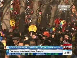 9 juta pelancong melawat China sempena Tahun Baru Cina