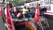 KONVOI TUKANG BECAK DEKLARASI DUKUNG GANJAR