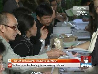 Pilihan raya awal Thailand bermula