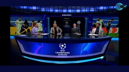 La cara de Henry cuando dicen que Benzema está al mismo nivel que Kane