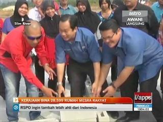 Kerajaan bina 28,599 rumah mesra rakyat
