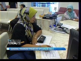 General insurers premium up 6.6% in 3Q13