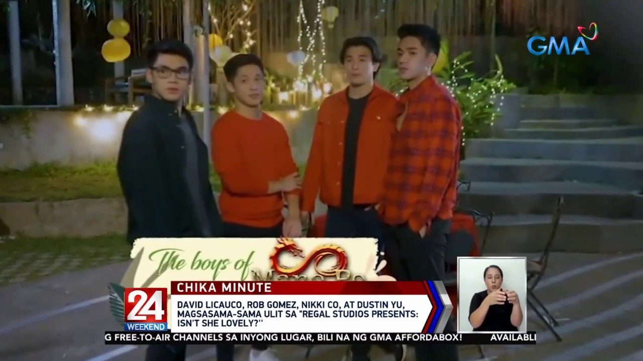 David Licauco, Rob Gomez, Nikki Co, at Dustin Yu, magsasama-sama ulit sa "Regal Studios Presents: Isn't She Lovely?'' | 24 Oras