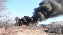 Misiles rusos alcanzan una base aérea cerca de la ciudad ucraniana de Vasilkov
