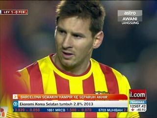 Barcelona semakin hampir ke separuh akhir