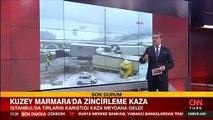 Son dakika: Kuzey Marmara Otoyolu'nda zincirleme kaza