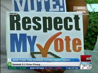 Bank Pusat Thailand dijangka potong kadar faedah