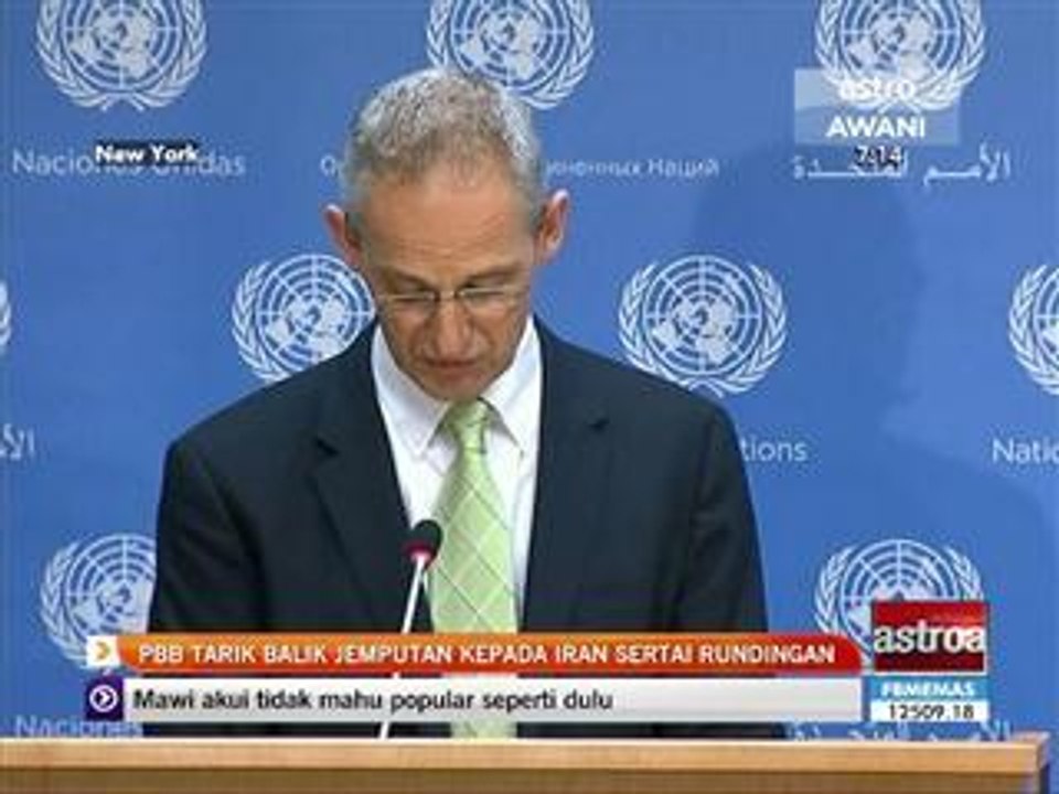 PBB tarik balik jemputan kepada Iran sertai rundingan