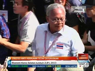 Protes anti kerajaan tetap dijalankan