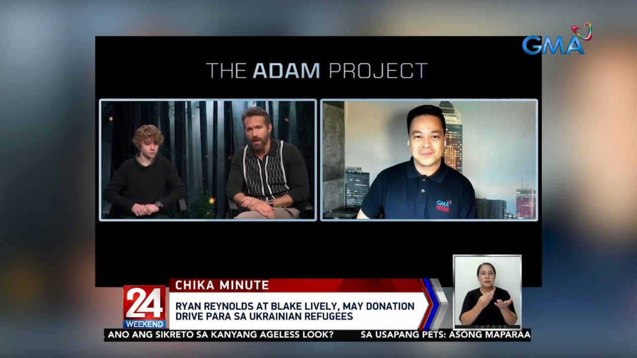 Ryan Reynolds at Blake Lively, may donation drive para sa Ukrainian refugees | 24 Oras