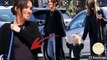 Meghan Markle shows off her baby bump in a black T-shirt with mom Doria and daughter Lili