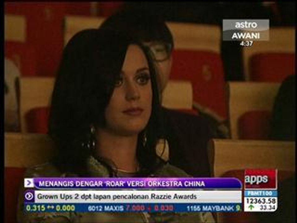 Katy Perry menangis dengar 'Roar' versi orkestra China