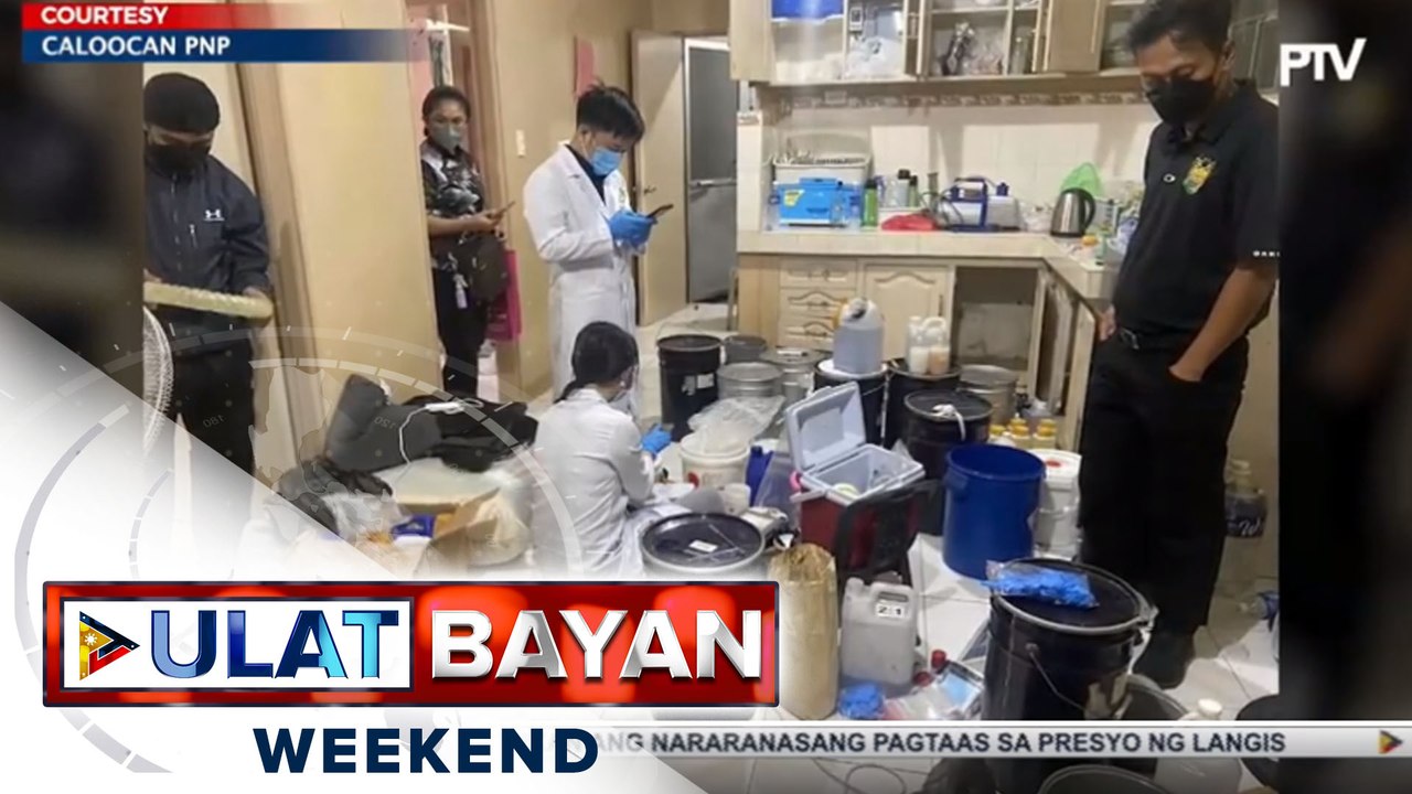 Hinihinalang kemikal sa paggawa ng shabu at iba pang drug paraphernalia, nakumpiska sa pagsalakay ng awtoridad sa suspected shabu lab sa Cubao, QC