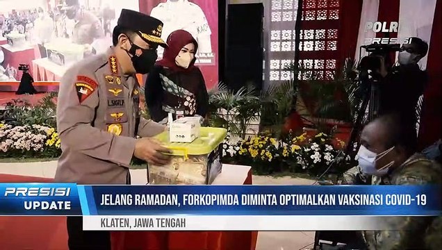 Kapolri Tinjau Akselerasi Percepatan Vaksinasi di 5.703 Titik di 34 Provinsi Indonesia