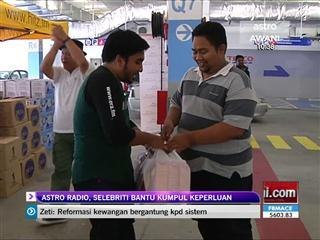 Astro radio, selebriti bantu kumpul keperluan mangsa banjir