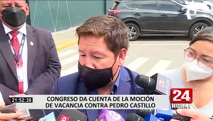 Perú Libre trata de defender gestión de Condori tras moción de interpelación