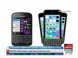 BlackBerry saman Ryan Seacrest tuduhan peniruan paten