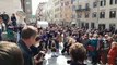 Six Nations Championship: Italy v Scotland Scottish pipers at the Spanish steps