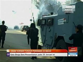 Enam korban tunjuk perasaan di Mesir