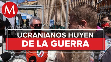 Un pequeño grupo de ucranianos huyen de la guerra, terminan en la frontera norte de México