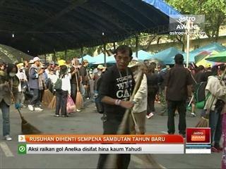 Rusuhan dihenti sempena sambutan tahun baru