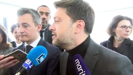 Benoît Payan et Gérald Darmanin évoque sur l'agression d'un policier municipal à Marseille