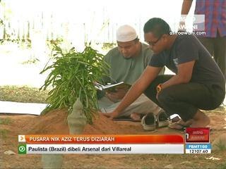 Pusara Tuan Guru Nik Aziz terus diziarah