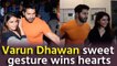 Varun Dhawan protects Samantha from Paparazzi