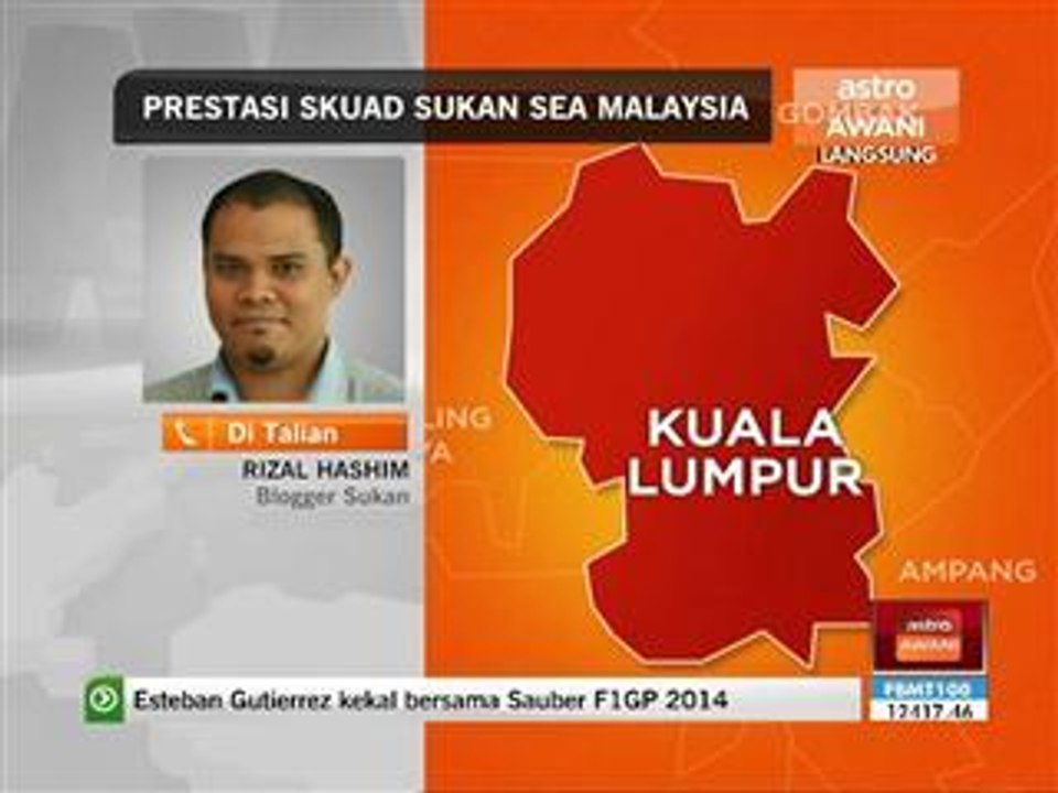 Prestasi skuad Sukan SEA Myanmar