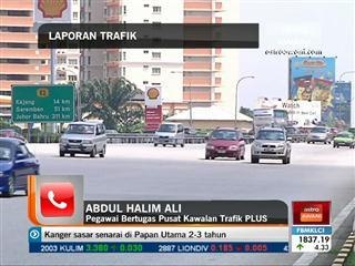 Laporan trafik menjelang sambutan Krismas