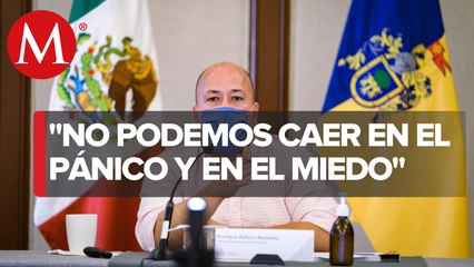El gobernador de Jalisco se reunió con gabinete de seguridad para evaluar los hechos violentos