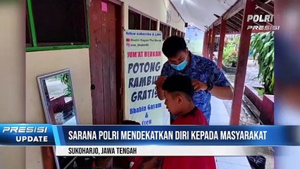 Bhabinkamtibmas Polres Sukoharjo Gelar Potong Rambut Gratis Untuk Santri Ponpes