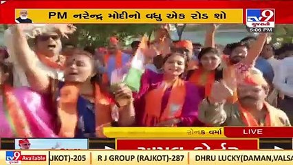 Excitement of Amdavadis at its peak for PM Modi's 3rd road show in Gujarat_ TV9News