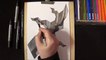 3D Drawing of a HOLE - How to Draw 3D HOLE - Trick Art Illusion