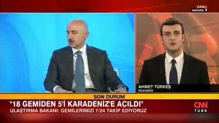 Bakan Karaismailoğlu'ndan Karadeniz'de bekleyen gemilerin durumuyla ilgili açıklama
