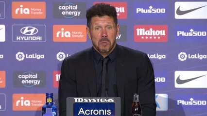 Atlético - Simeone : "Nous devons revenir à notre meilleur niveau"