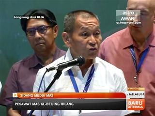 Sidang media MAS berkenaan kehilangan MH370