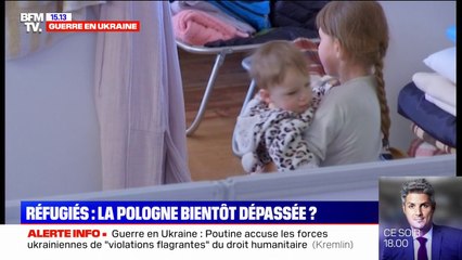 Guerre en Ukraine: comment se passe l'accueil des réfugiés à Chelm en Pologne, où 60.000 personnes sont arrivées en 2 semaines?