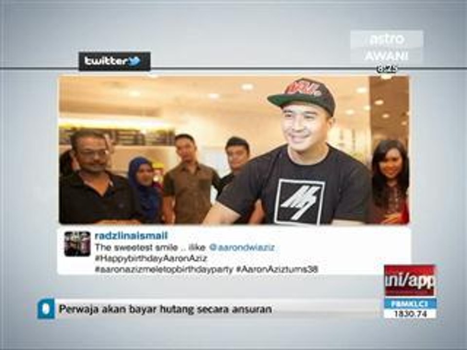 Hari jadi Aaron Aziz trending