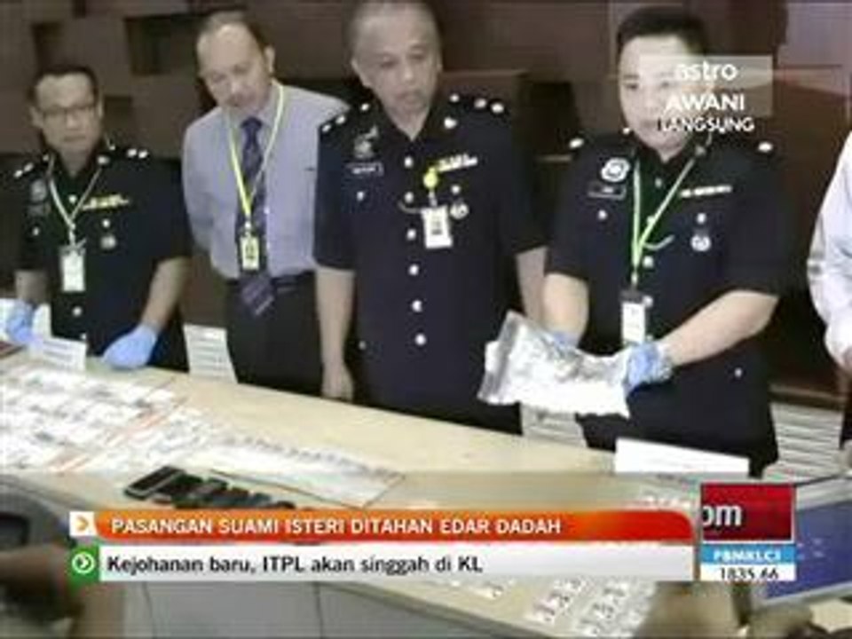 Pasangan suami isteri ditahan edar dadah