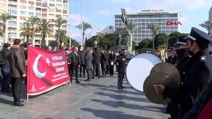 İZMİRLİLER, İSTİKLAL MARŞI'NIN KABULÜNÜN 101'İNCİ YILINDA YÜRÜDÜ