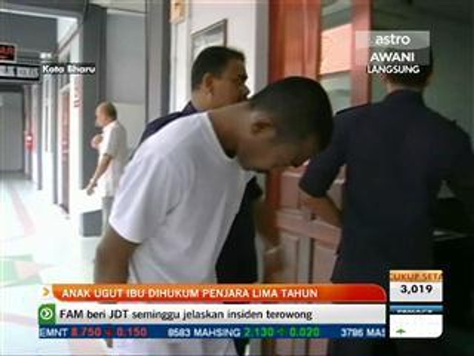 Anak ugut ibu dihukum penjara lima tahun