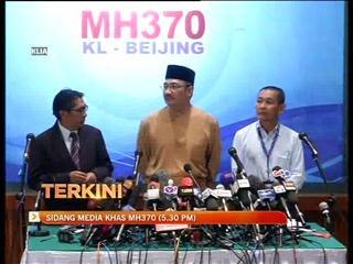 Sidang Media Mencari MH370 Hari ke-7 (5:30pm,14/3/2014)