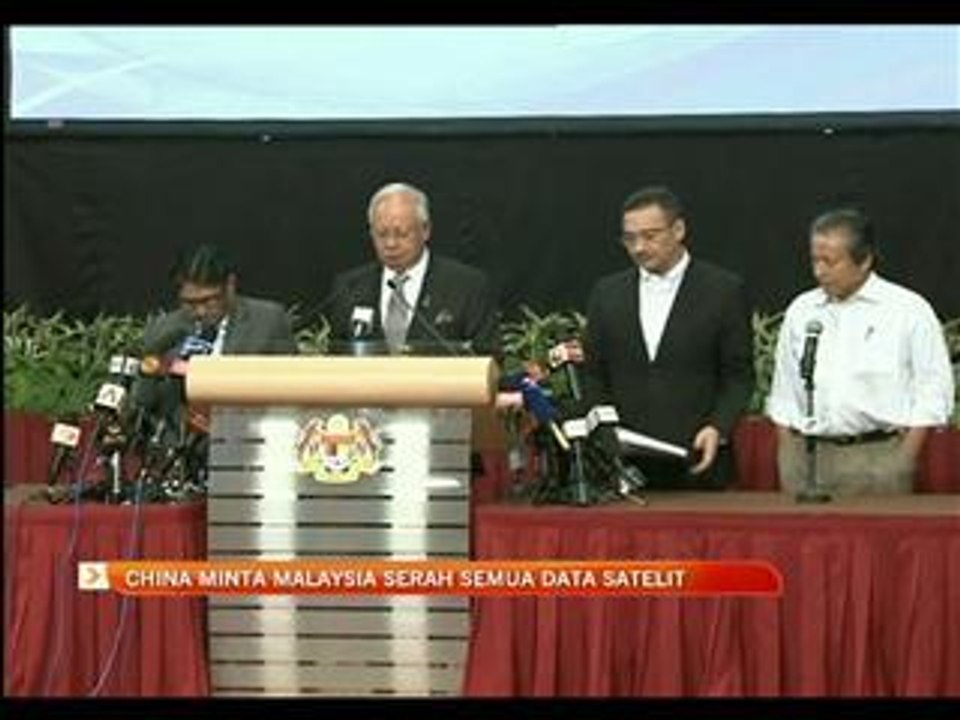 China minta Malaysia serah semua data satelit