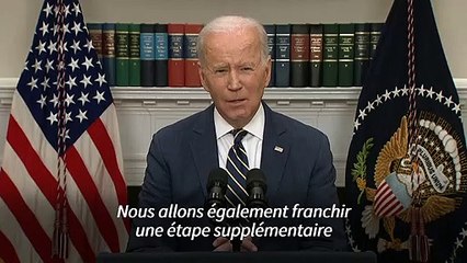Biden veut interdire les importations de vodka, diamants et produits de la mer de Russie